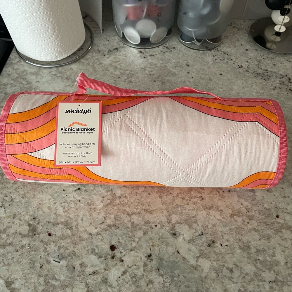 NWT society6 picnic blanket